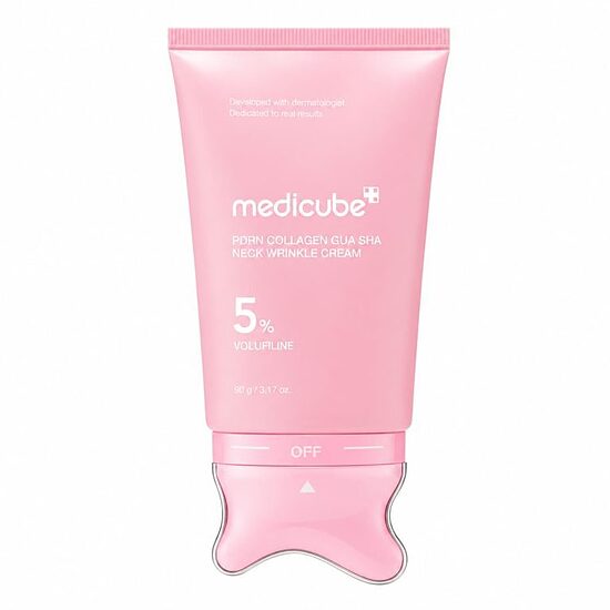 Masāžas krēms kaklam un sejas ovālam ar PDRN Medicube PDRN Collagen Gua Sha Neck Wrinkle Cream